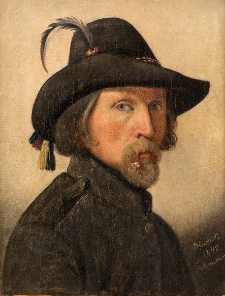 Self-Portrait as Legionnaire  by Ditlev Blunck - Hand-Painted Oil Painting Reproduction