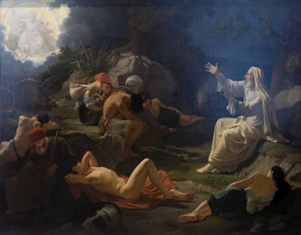 The Vision of the Prophet Ezekiel  by Ditlev Blunck - Hand-Painted Oil Painting Reproduction