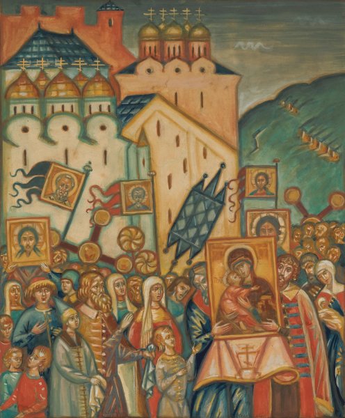The Feast Of Orthodoxy by Dmitri Semenovich Stelletsky - Hand-Painted Oil Painting Reproduction