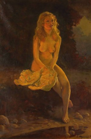 Evening Glow by Dmitrii Gavril'Tsev Oil Painting