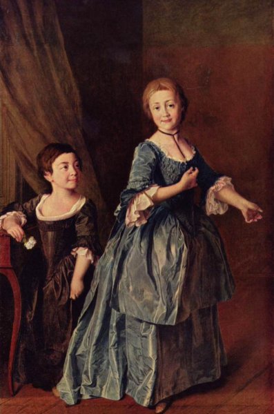 Portrait of the Princesses Davidova and Rzevskaja