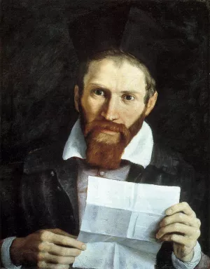 Portrait of Monsignor Giovanni Battista Agucchi by Domenichino - Oil Painting Reproduction