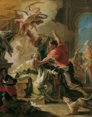 Martyrium Des Heiligen Prokop by Domenico Antonio Vaccaro Oil Painting