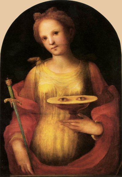 Main Product Photo of St Lucy Painting by Domenico Beccafumi