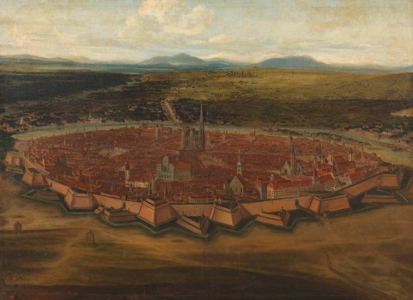 Main Product Photo of Ansicht der Stadt Wien von der Josefstadt aus  Painting by Domenico Cetto