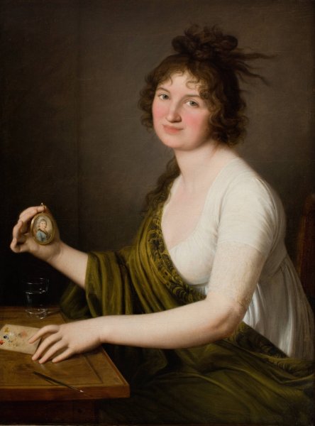 Portrait of Waleria Tarnowska nee Stroynowska  by Domenico Del Frate - Hand-Painted Oil Painting Reproduction