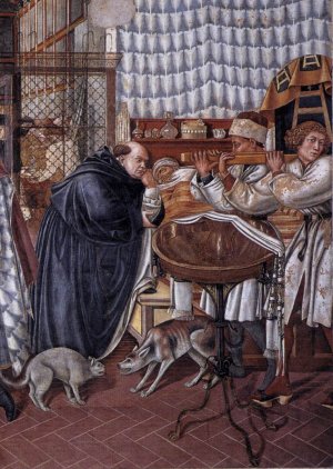 Care of the Sick Detail by Domenico Di Bartolo Oil Painting