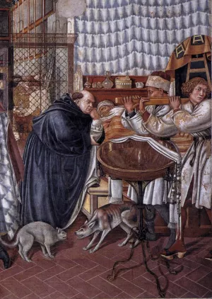 Care of the Sick Detail Oil painting by Domenico Di Bartolo