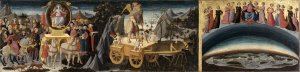 The Triumph of Fame, the Triumph of Time and the Triumph of Eternity by Domenico Di Michelino Oil Painting