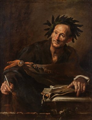 A Poet from Antiquity by Domenico Fetti Oil Painting