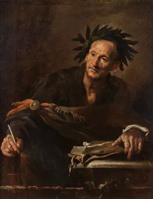 A Poet from Antiquity by Domenico Fetti Oil Painting