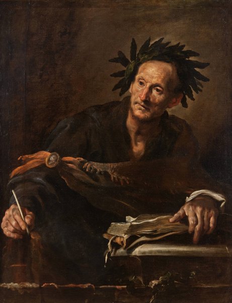 A Poet from Antiquity  by Domenico Fetti - Hand-Painted Oil Painting Reproduction