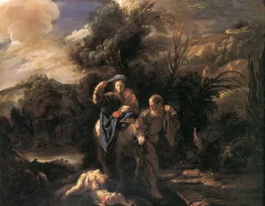 Flight to Egypt by Domenico Fetti - Oil Painting Reproduction