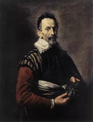 Portrait of an Actor by Domenico Fetti Oil Painting