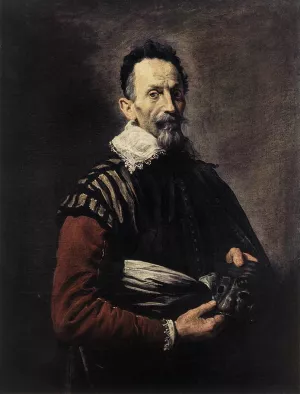 Portrait of an Actor Oil painting by Domenico Fetti