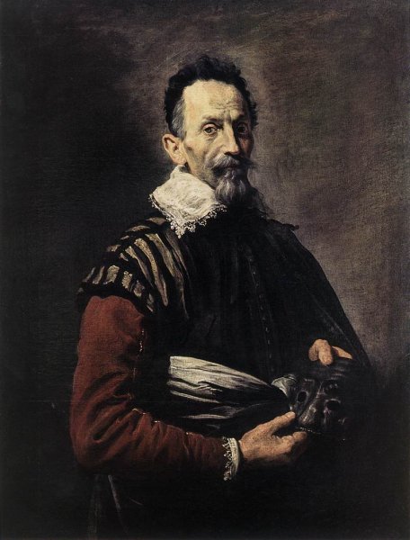 Portrait of an Actor by Domenico Fetti - Hand-Painted Oil Painting Reproduction