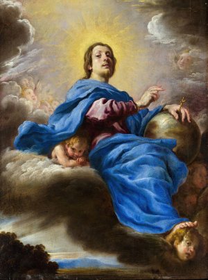 Salvator Mundi by Domenico Fetti Oil Painting