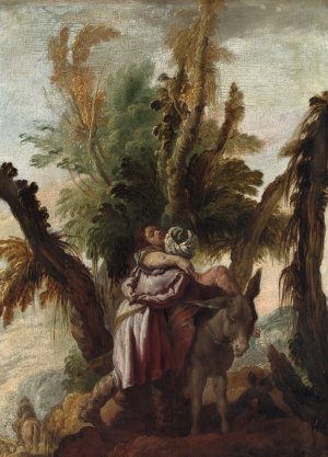 The Good Samaritan by Domenico Fetti Oil Painting