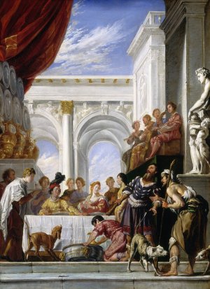 The Parable of Lazarus and the Rich Man by Domenico Fetti Oil Painting