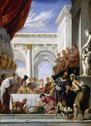 The Parable of Lazarus and the Rich Man by Domenico Fetti Oil Painting