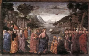 Calling of the First Apostles by Domenico Ghirlandaio - Oil Painting Reproduction