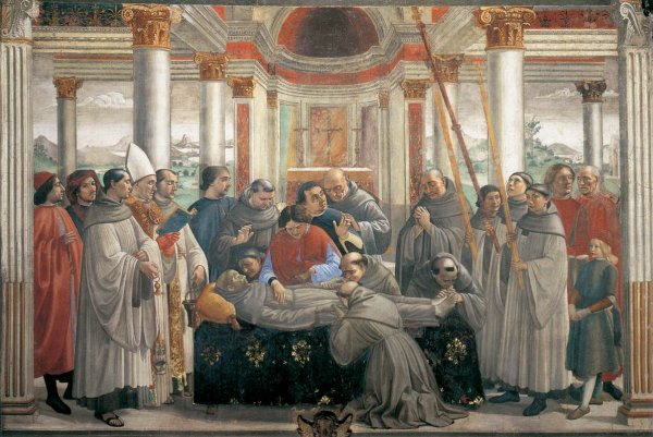 Main Product Photo of Obsequies of St Francis Painting by Domenico Ghirlandaio