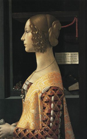 Portrait of Giovanna Tornabuoni by Domenico Ghirlandaio Oil Painting