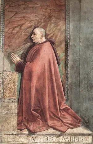 Portrait of the Donor Francesco Sassetti by Domenico Ghirlandaio - Oil Painting Reproduction