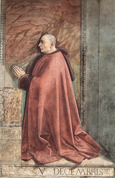 Main Product Photo of Portrait of the Donor Francesco Sassetti Painting by Domenico Ghirlandaio