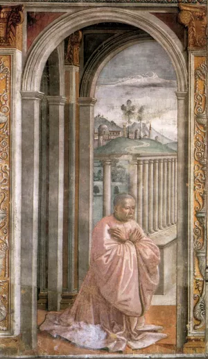 Portrait of the Donor Giovanni Tornabuoni by Domenico Ghirlandaio Oil Painting