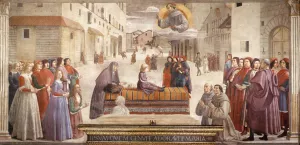 Resurrection of the Boy by Domenico Ghirlandaio - Oil Painting Reproduction