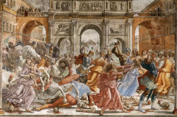 Main Product Photo of Slaughter of the Innocents Painting by Domenico Ghirlandaio