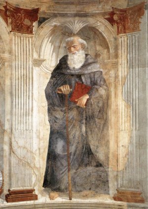 St Antony Oil painting by Domenico Ghirlandaio