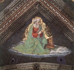 St Mark the Evangelist Oil painting by Domenico Ghirlandaio