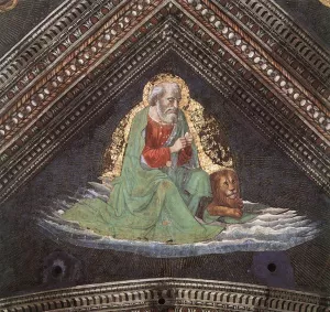 St Mark the Evangelist Oil painting by Domenico Ghirlandaio