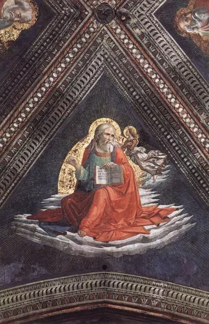 St Matthew the Evangelist Oil painting by Domenico Ghirlandaio