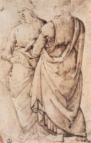 Study of Two Women Oil painting by Domenico Ghirlandaio