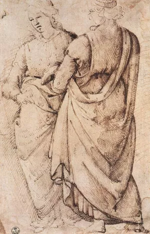 Study of Two Women Oil painting by Domenico Ghirlandaio