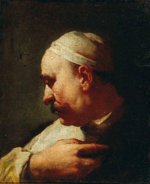 Head Of A Levantine by Domenico Maggiotto Oil Painting