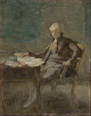 Portrait of a man in the 18th-century costume by Domenico Morelli Oil Painting