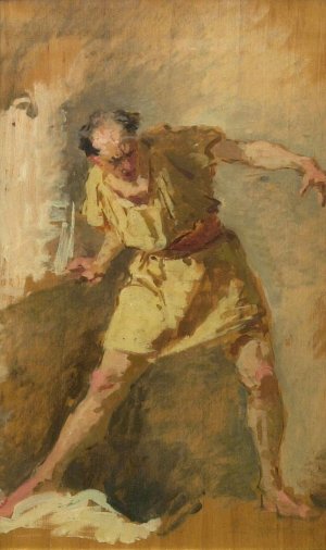 The Gladiator by Domenico Morelli Oil Painting