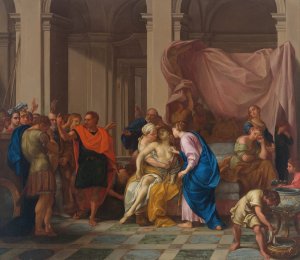 The Death of Lucretia by Domenico Parodi Oil Painting