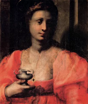 Mary Magdalene Oil painting by Domenico Puligo