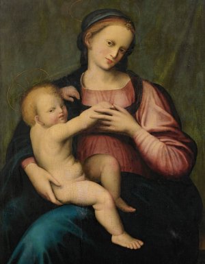 Virgin And Child by Domenico Puligo Oil Painting