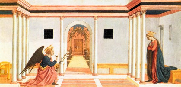 Main Product Photo of Annunciation Predella 3 Painting by Domenico Veneziano