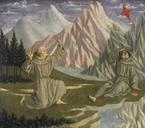 Saint Francis Receiving the Stigmata by Domenico Veneziano Oil Painting