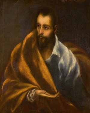 Saint James the Greater by Domenikos Theotokopoulos, Called El Greco (Follower) Oil Painting