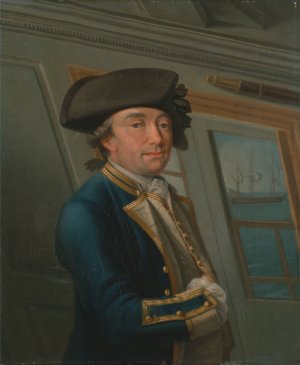 Captain William Locker by Dominic Serres Oil Painting