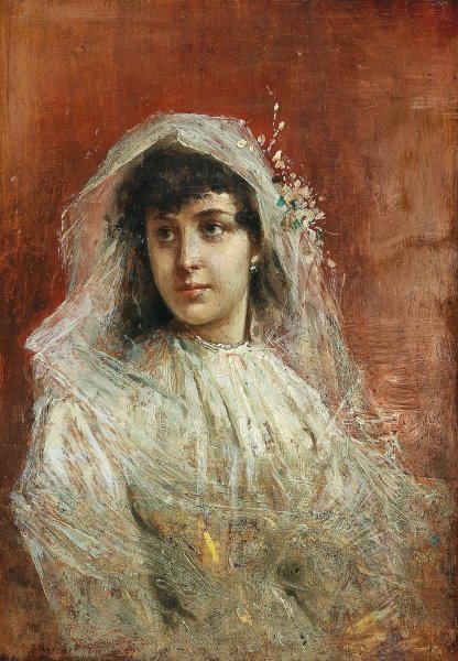 The Wedding Morning by Dominik Skutetzky - Hand-Painted Oil Painting Reproduction