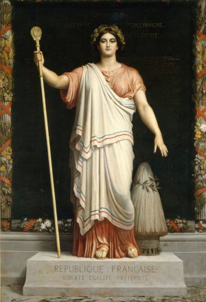La Republique by Dominique Louis Papety Oil Painting